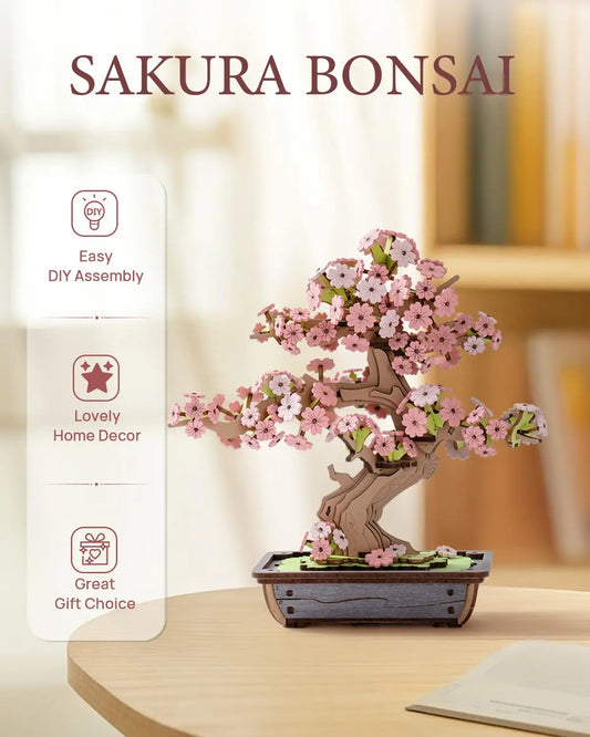 Wooden Sakura Bonsai Puzzle