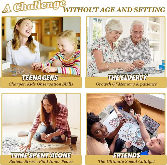 Jigsaw Puzzle of Adult Cat Starry Night Landscape