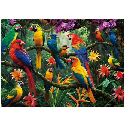 Parrots in the Jungle