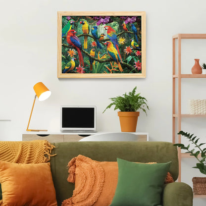 Parrots in the Jungle