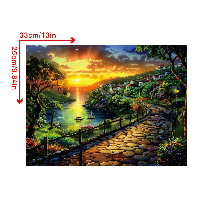 A White Lighthouse Wooden Jigsaw Puzzle