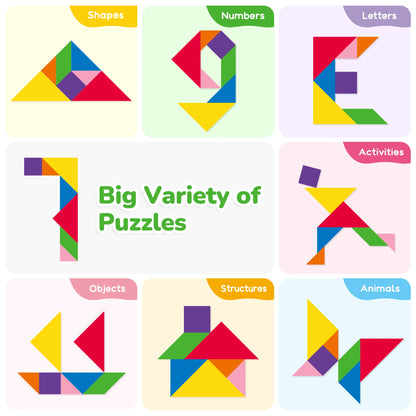 Magnetic Tangram Puzzle Book