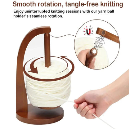 Wooden Yarn Holder