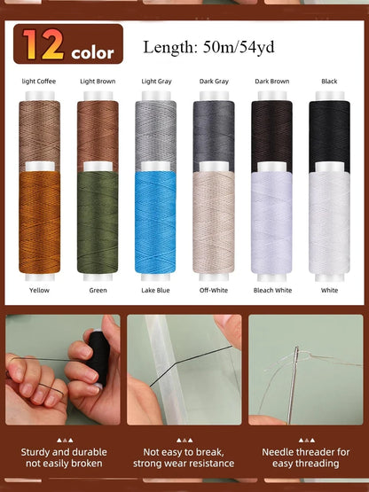 Sewing Kit for Car Seats Carpets Shoes Backpacks DIY Crafting