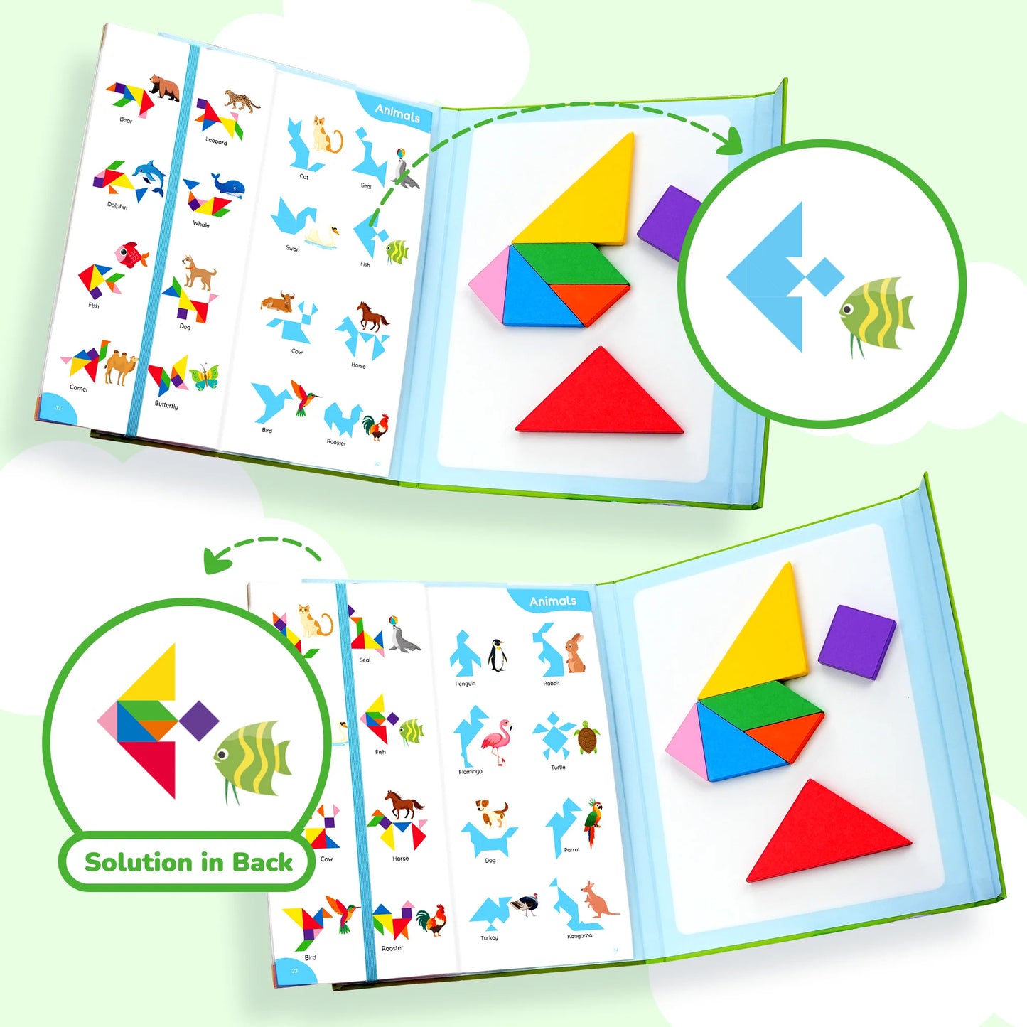 Magnetic Tangram Puzzle Book