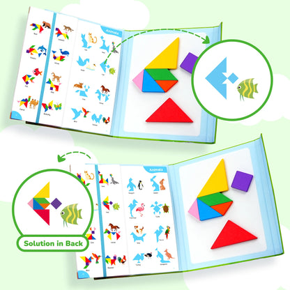 Magnetic Tangram Puzzle Book